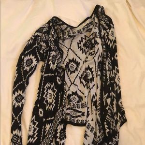 H&M Aztec Print Thick Cardigan